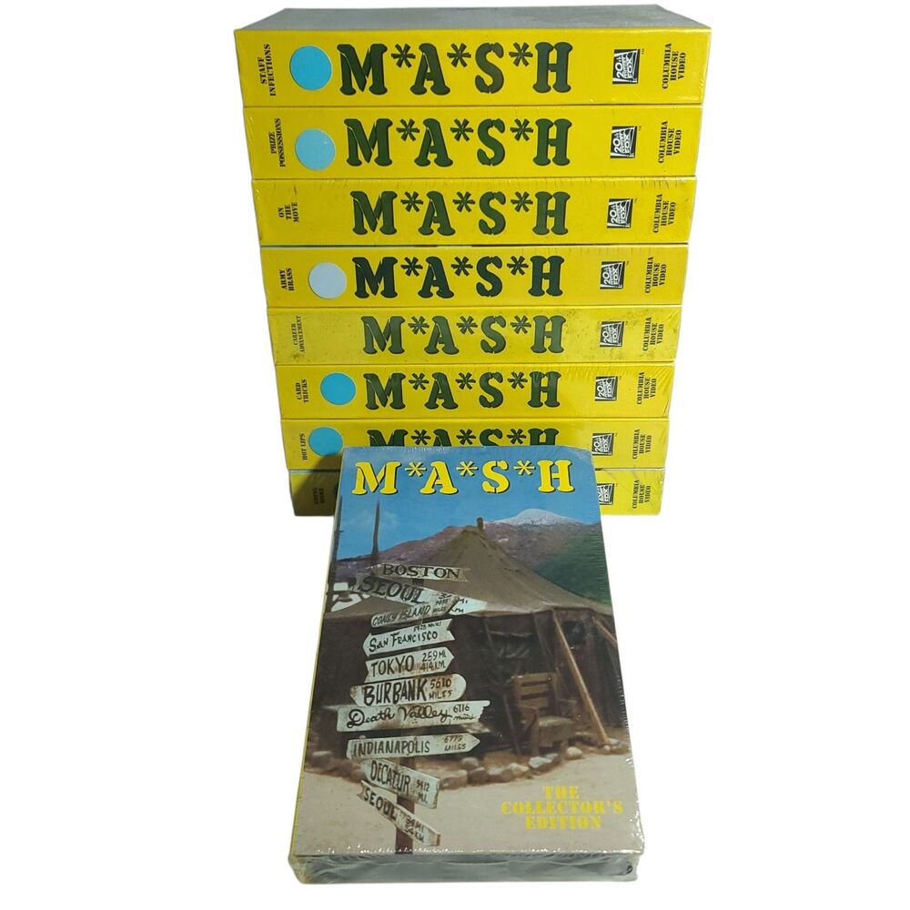 MASH "The Collector’s Edition" Columbia House VHS Lot Of 9 Tapes NEW SEALED